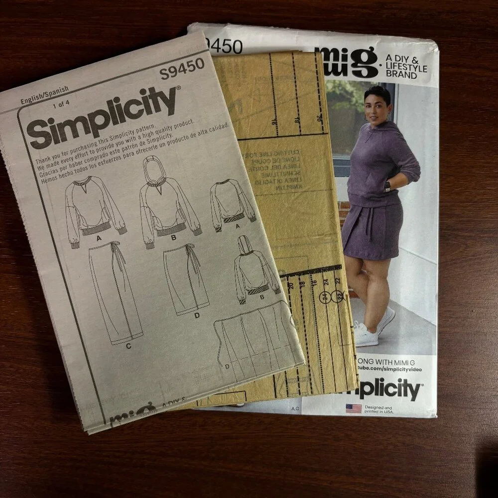 Simplicity Mimi G Pattern S9450 U5 for Misses' Knit Top and Skirts